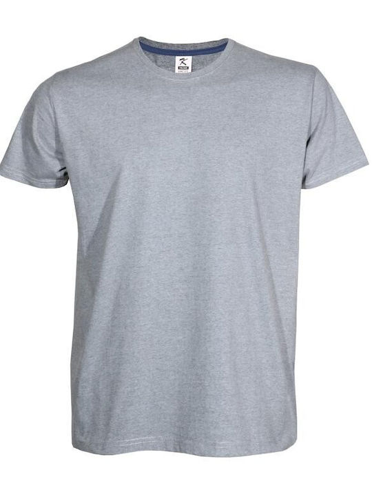 Kprime Ανδρικό Διαφημιστικό T-shirt Κοντομάνικο Γκρι