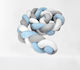 Crib Bumpers Braided Inside Light Blue 13x350cm