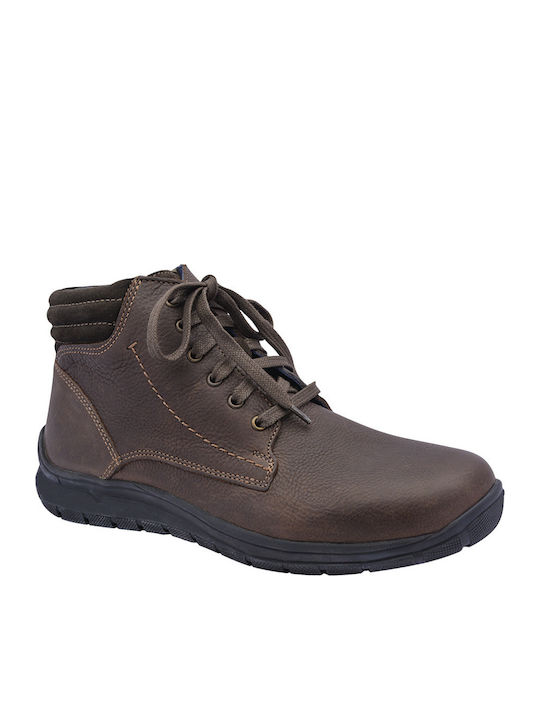 Adam's Shoes Ανδρικά Μποτάκια Καφέ