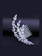 Κόσμημα Χτενάκι Ζιργκόν Ασημί Flower Lilly Hairpin Ba01 Hair Duty Hrd-ba01