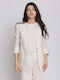 Vero Moda Soffie Lang Damen Blazer Beige