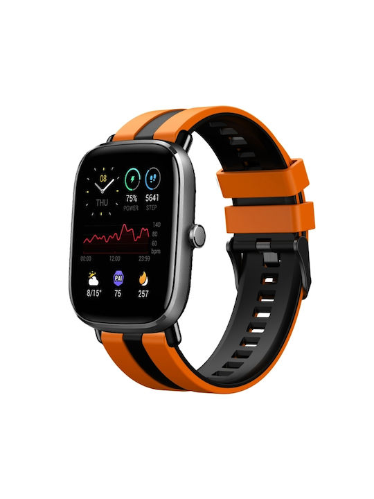 Armband Silikon Orange (Amazfit GTS 4 Mini)