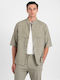 Langärmeliges Overshirt Olive