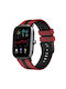 Amazfit GTS 2 Mini 20mm Brățară Sport Dublu Culoare din Silicon Roșu+Negru