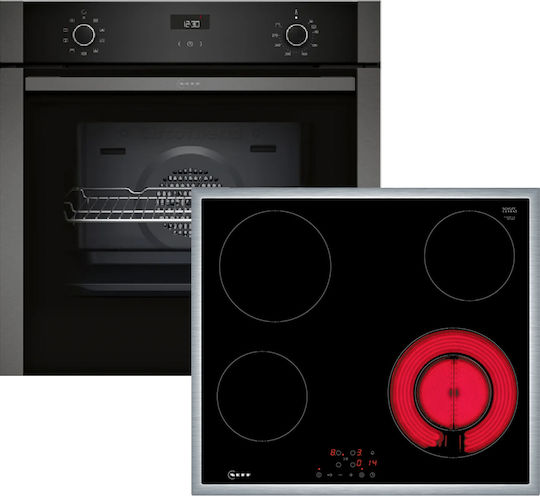 Neff Cuptor Deasupra Blatului 71lt cu Plite Ceramice L59.4cm.