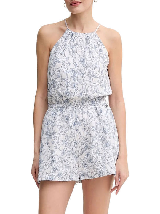 Denia Women's Denim One-piece Shorts Blue
