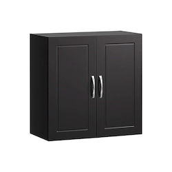 SoBuy Ντουλάπι Μπάνιου 60x30x60cm Μαύρο