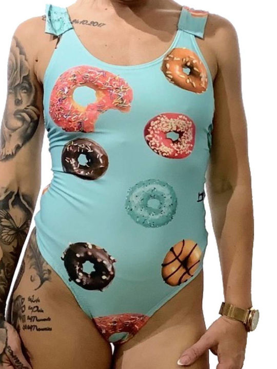 Costum De Baie Întreg Turcoaz