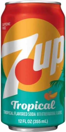 7UP 7UP Pfirsich Erfrischungsgetränk mit Kohlensäure 6843 355ml