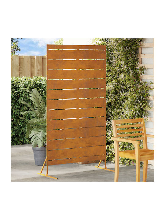 vidaXL Decorative Room Divider Metal with 1 Pan...