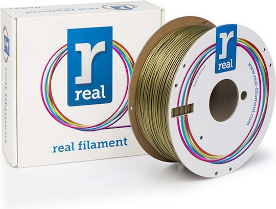 Real Filament PLA 3D Drucker Filament 1,75mm Gold 1kg 1Stück (Spule)