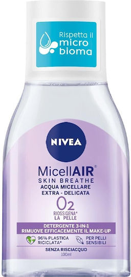 Nivea Micellair Skin Breathe Micellar Water Αφαίρεσης Μακιγιάζ Προσώπου & Ματιών 100ml