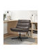 Rotativă Scaun Vizitator în Culoare Maro 63x75x76cm 1buc