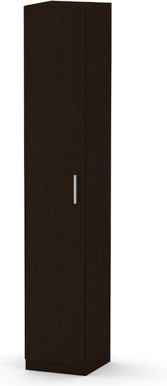 Office Storage Cabinet Lela Slim Wooden Wenge 35x37x190cm