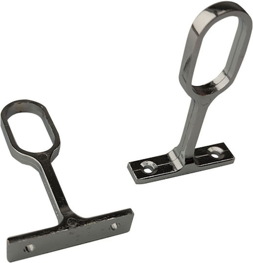Metallic Surface Mounting Holders 20190-h Aluminum Profile Set of 2 Pieces