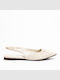 Damen Ballerinas Slingback mit Riemen in Weiß Farbe
