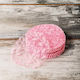 Lace Handkerchief Set/100 Diameter 12cm Pink