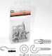 Amtech Hook Metallic with Diameter M21 and Length 90mm 10pcs in Case