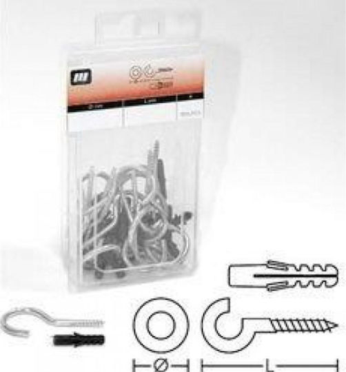 Amtech Hook Metallic with Diameter M21 and Length 90mm 10pcs in Case