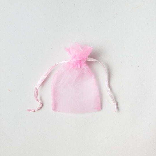 Organza Pouch Set/10 7.6x10cm Pink