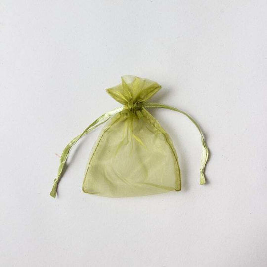 Organza Beutel Set/10 7,6×10cm Öl