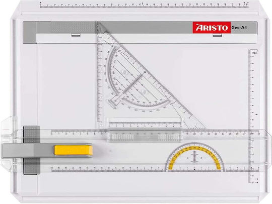 A4 Tabla de Schițe Pentru Desen Tehnic Accesorii De Design De Studio Clește Șină Din Plastic Rezistent La Impact Alb