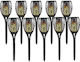 Spiked Solar Light Torch Warm White with Motion Sensor and Photocell