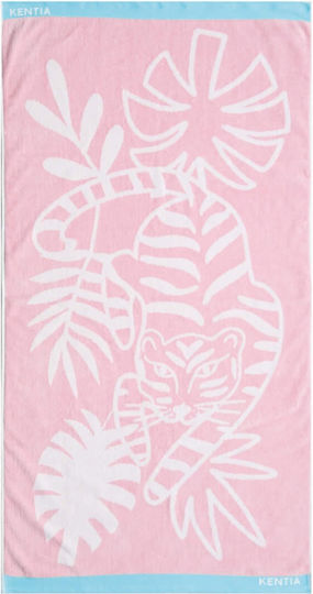 Kentia Tora Kids Beach Towel Light Blue 140x70cm