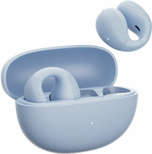 QCY Crossky C10 Offenes Ohr Bluetooth Kopfhörer mit Schweißbeständigkeit und Ladekoffer Blau