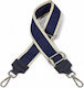 Verstellbarer Taschenriemen Lederdetails Blau S