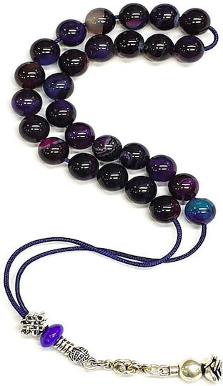 Roloi Komboloi Agate Worry Beads Multicolour 24cm