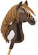 Hobby Horse Großes Premium Steckenpferd Dunkelbraune Westernbraune Mähne A3