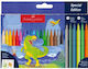 Faber-Castell Dinozaur Lavabili Neon Markere de Desen Set 24buc