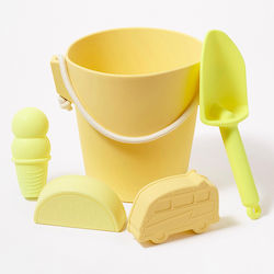 Children's Beach Toys Silicone Set Bucket Shovel Molds Citrus Sunny Life