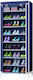 Fabric Shoe Storage Case in Blue Colour 60x30x160cm