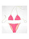 Set Bikini Ροζ/λευκό