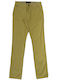 Pantaloni Chino Elastic Galben