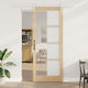 Vidaxl Sliding Door Orkdal Set of 2 Natural Whi...