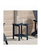 Sitting Room Outdoor Free Standing Plastic Table Navy Blue 38x38x46cm