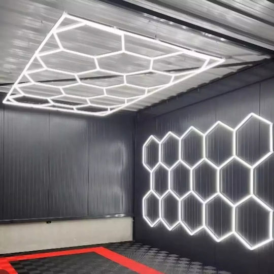 Led Profile Illuminated Figures Hexagon 58cm 4000k 4068