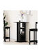 Tisch Bar Holz Black Oak 60x60x102cm