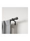 Umbra Extendable Metallic Curtain Pole Cleo Single Φ2.5mm 91-168cm Black Checkmate
