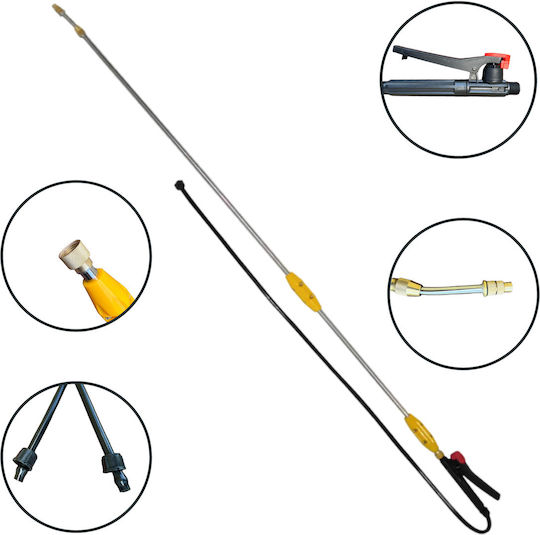 2.4 Meter Extendable Rod Made Stainless Steel Ergonomic Plastic Handle Electric Spraying Pump
