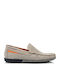 Δερμάτινα Ανδρικά Loafers σε Γκρι Χρώμα