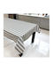 Linea Home Τραπεζομάντηλο Λινό Ασημί 150x220εκ.