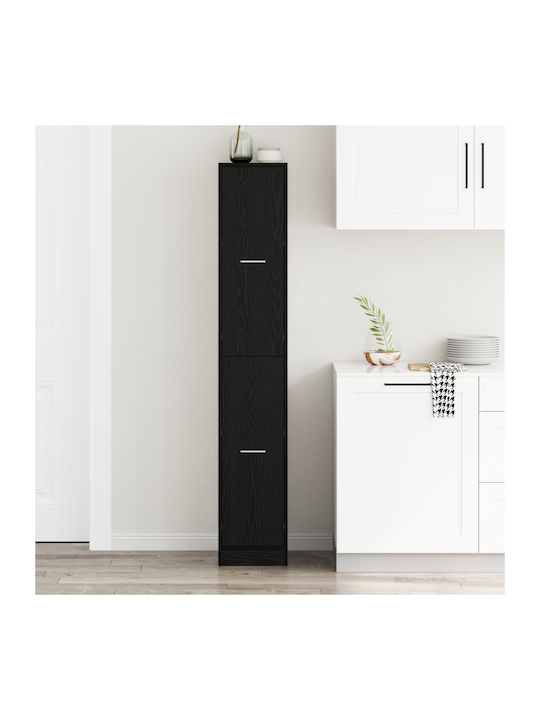 Kitchen Column Black Oak 30x41x174.5cm