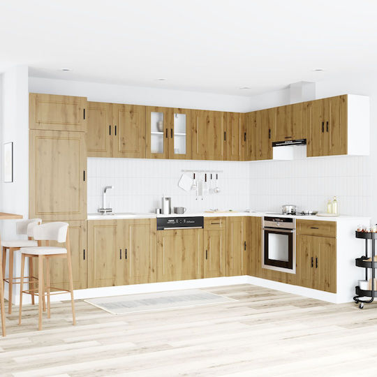 Dulap pentru Chiuvetă Καλλιτεχνικό Δρυ 80x46x84.5buc