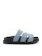 Flache Sandalen für Damen in Hellblau Farbe