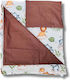 Stroller Bedding Set Stroller Brown Blanket, Lightweight Bag, And Pillow