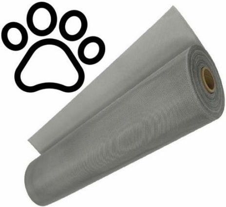 Pet Friendly Mosquito Net by the Meter Permanent Made of Plastic Gray